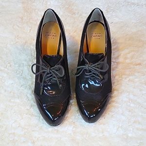 Circa Joan & David Luxe Evensen Lace up Oxford Bootie, Brown, Size 8